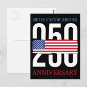 アメリカ建国250周年記念トリビュート ポストカード (正面/裏面)