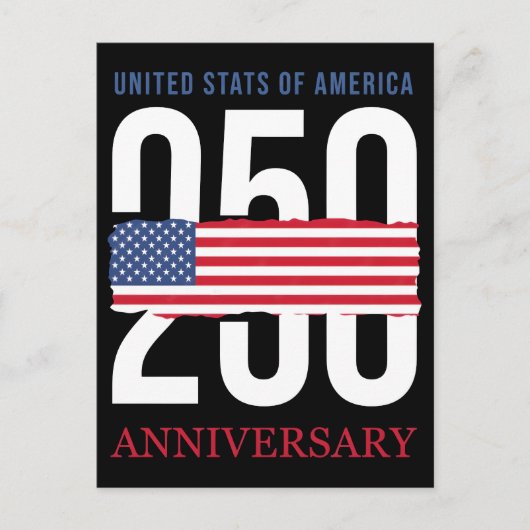 アメリカ建国250周年記念トリビュート ポストカード (正面)