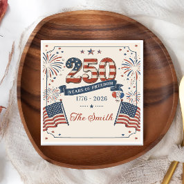 アメリカ建国250周年記念ナプキン スタンダードカクテルナプキン