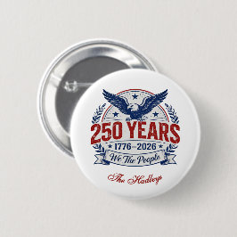 アメリカ建国250周年記念ネーム 缶バッジ