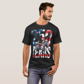 アメリカ建国250周年記念ハクトウワシ クレイドルホース Tシャツ (正面フル)
