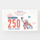 アメリカ建国250周年記念パトリオティックウェルカムバナー 横断幕 (横)