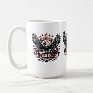 アメリカ建国250周年記念パトリオティックバルドイーグル1776-2026マグ コーヒーマグカップ