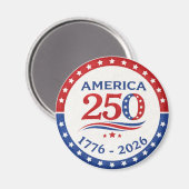 アメリカ建国250周年記念パトリオティックロゴ 1776 マグネット (正面/裏面)