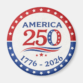 アメリカ建国250周年記念パトリオティックロゴ 1776 マグネット
