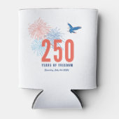 アメリカ建国250周年記念パトリオティック缶ギフト 缶クーラー (正面)