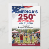 アメリカ建国250周年記念パトリオティック・ガラ 招待状 (正面)