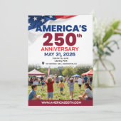 アメリカ建国250周年記念パトリオティック・ガラ 招待状 (スタンド正面)