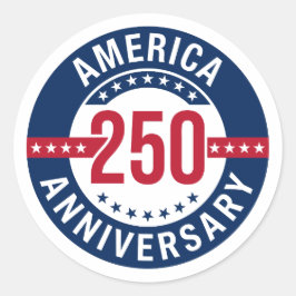 アメリカ建国250周年記念パトリオティック ラウンドシール