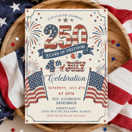 アメリカ建国250周年記念パーティー招待状 招待状