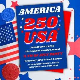 アメリカ建国250周年記念パーティー招待状 招待状
