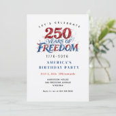 アメリカ建国250周年記念パーティー 招待状 (スタンド正面)