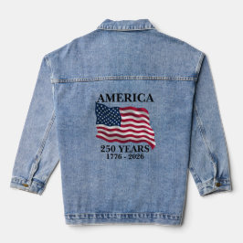 アメリカ建国250周年記念フラグ デニムジャケット