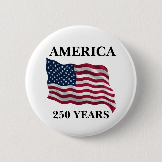 アメリカ建国250周年記念フラグ 缶バッジ (正面)