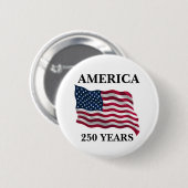 アメリカ建国250周年記念フラグ 缶バッジ (正面&裏面)