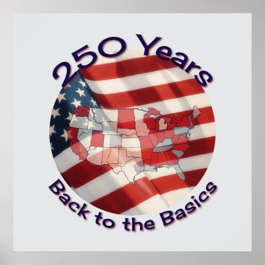 アメリカ建国250周年記念ポスター ポスター (正面)
