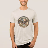 アメリカ建国250周年記念ヴィンテージ愛国デザイン トライブレンドＴシャツ (正面)