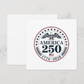 アメリカ建国250周年記念公式シール 招待状 (正面/裏面)