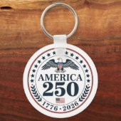 アメリカ建国250周年記念公式記念品 キーホルダー (正面)