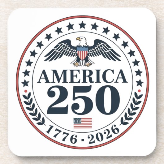 アメリカ建国250周年記念公式記念品 コースター (正面)