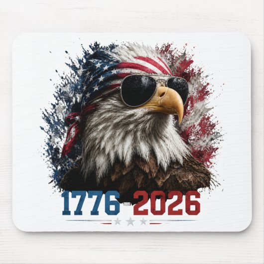 アメリカ建国250周年記念国旗 1776–2026 マウスパッド (正面)