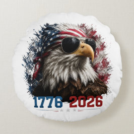 アメリカ建国250周年記念国旗 1776–2026 ラウンドクッション