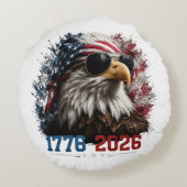 アメリカ建国250周年記念国旗 1776–2026 ラウンドクッション (裏面)