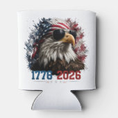 アメリカ建国250周年記念国旗 1776–2026 缶クーラー (裏面)