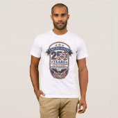 アメリカ建国250周年記念愛国ハクトウワシ | 1776–2026 Tシャツ (正面フル)