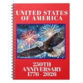 アメリカ建国250周年記念愛国プランナー ノートブック (正面)