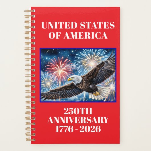 アメリカ建国250周年記念愛国プランナー プランナー手帳 (正面)