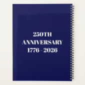 アメリカ建国250周年記念愛国プランナー プランナー手帳 (裏面)