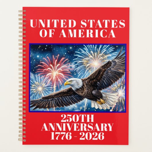 アメリカ建国250周年記念愛国プランナー プランナー手帳 (正面)