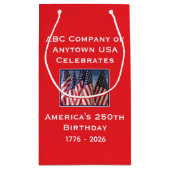 アメリカ建国250周年記念愛国旗 スモールペーパーバッグ (裏面)