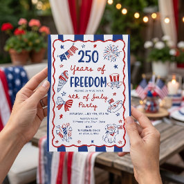 アメリカ建国250周年記念招待状テンプレート 招待状