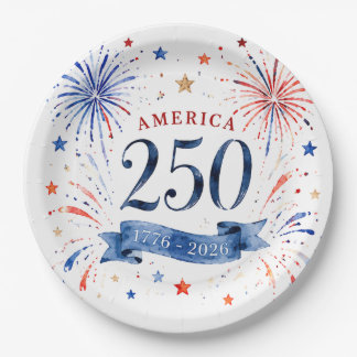 アメリカ建国250周年記念紙皿 ペーパープレート