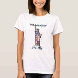 アメリカ建国250周年記念自由の女神 1776-2026 Tシャツ