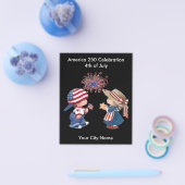 アメリカ建国250周年記念花火大会 1776-2026 レトロ チラシ (シングル)