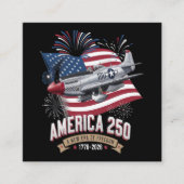 アメリカ建国250周年記念飛行機 エンクロージャーカード (正面)