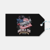 アメリカ建国250周年記念飛行機 ギフトタグ (正面(横))