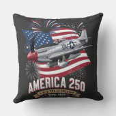 アメリカ建国250周年記念飛行機 クッション (裏面)