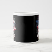 アメリカ建国250周年記念飛行機 ジャンボコーヒーマグカップ (正面)