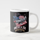 アメリカ建国250周年記念飛行機 ジャンボコーヒーマグカップ (右)