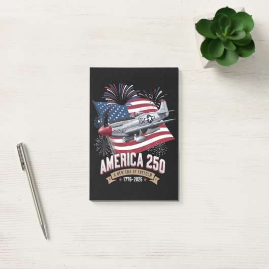 アメリカ建国250周年記念飛行機 ポストイット (オフィス)