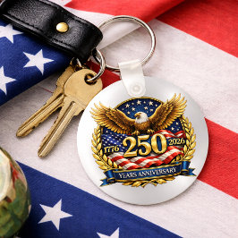 アメリカ建国250周年記念鷲エンブレム キーホルダー