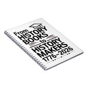 アメリカ建国250周年記念 アメリカの歴史書に残る人々 ノートブック (右側)