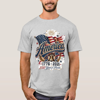 アメリカ建国250周年記念 アメリカ合衆国 1776-2026 パトリオット Tシャツ