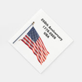 アメリカ建国250周年記念 アメリカ愛国心あふれる記念グッズ スタンダードランチョンナプキン (角)