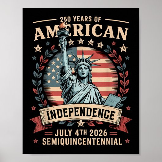 アメリカ建国250周年記念 アメリカ 250年 ポスター (正面)