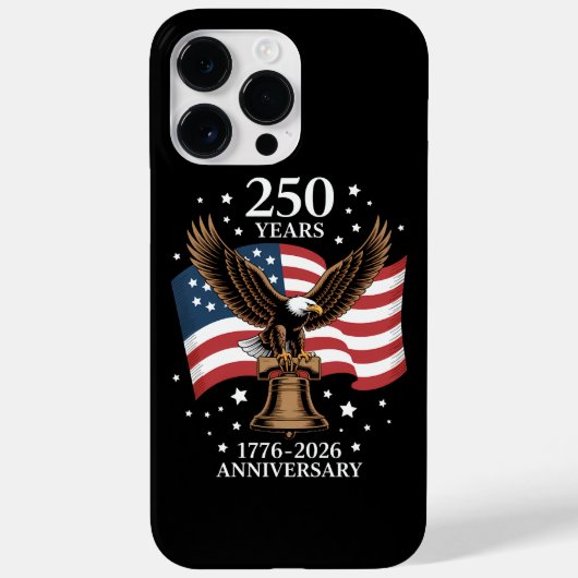 アメリカ建国250周年記念 イーグル&フラッグ 1776-2026 Case-Mate iPhoneケース (裏面)